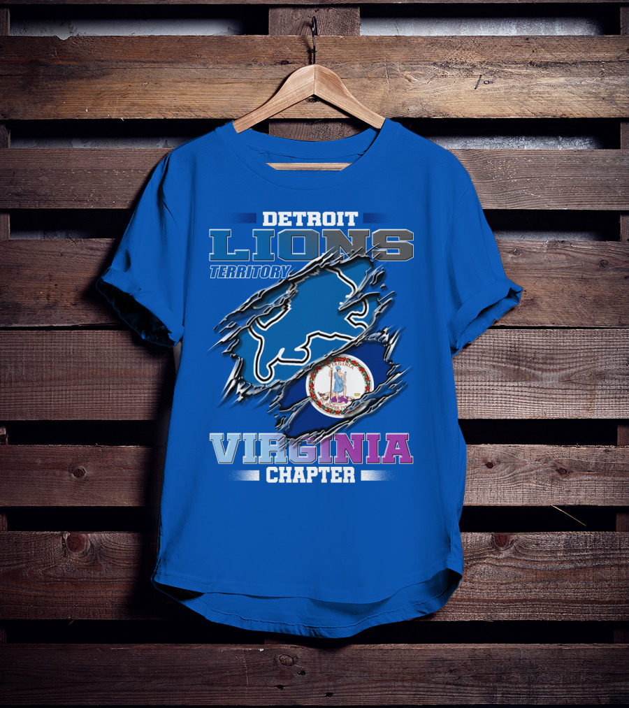 Detroit Lions Territory Virginia Chapter T-Shirt