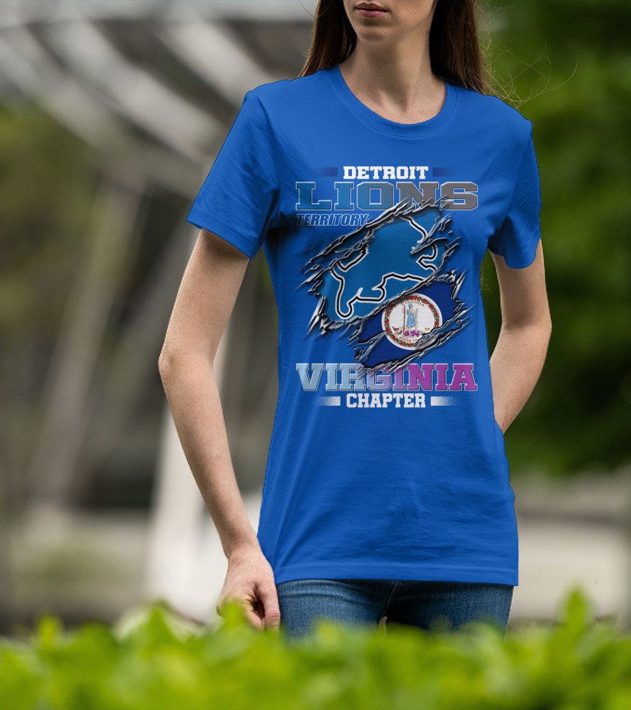 Detroit Lions Territory Virginia Chapter T-Shirt