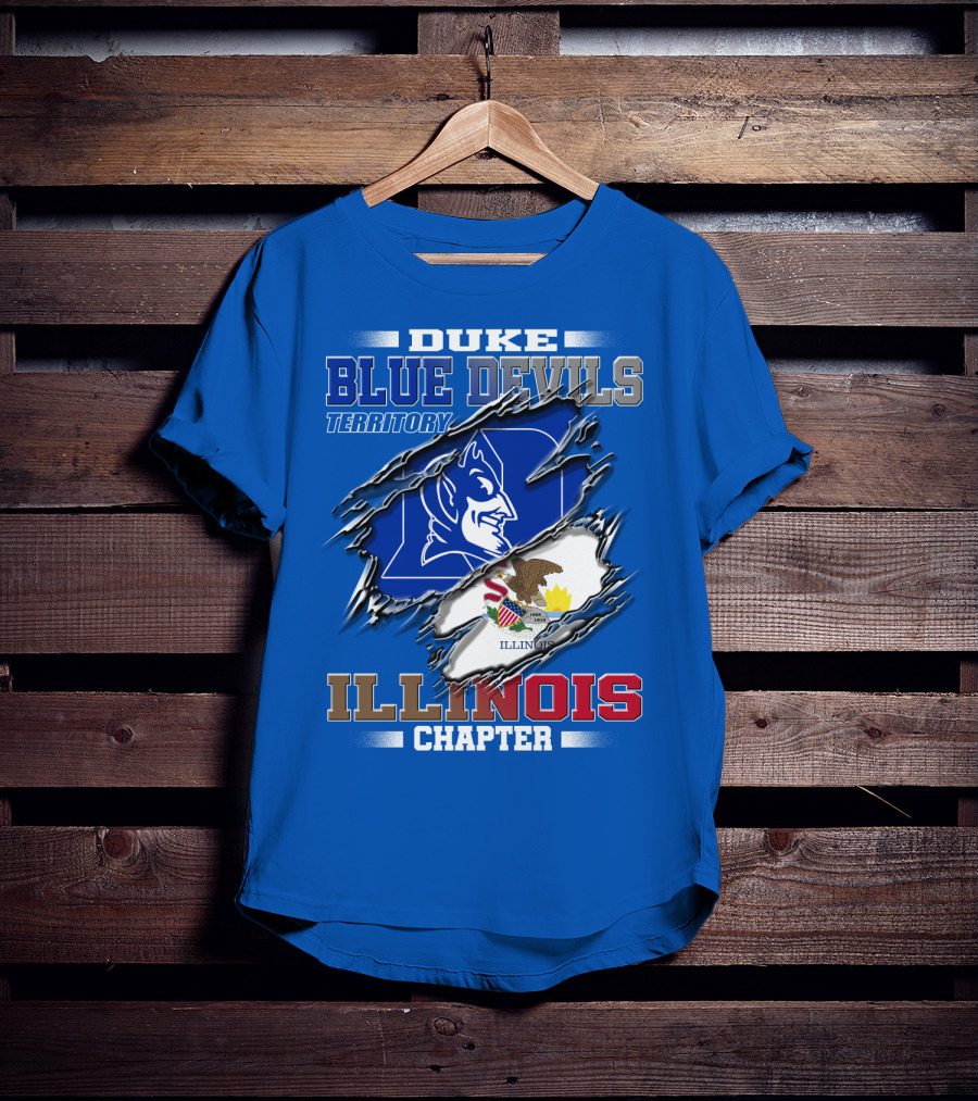 Duke Blue Devils Territory Illinois Chapter T-Shirt