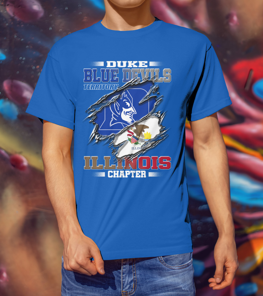 Duke Blue Devils Territory Illinois Chapter T-Shirt