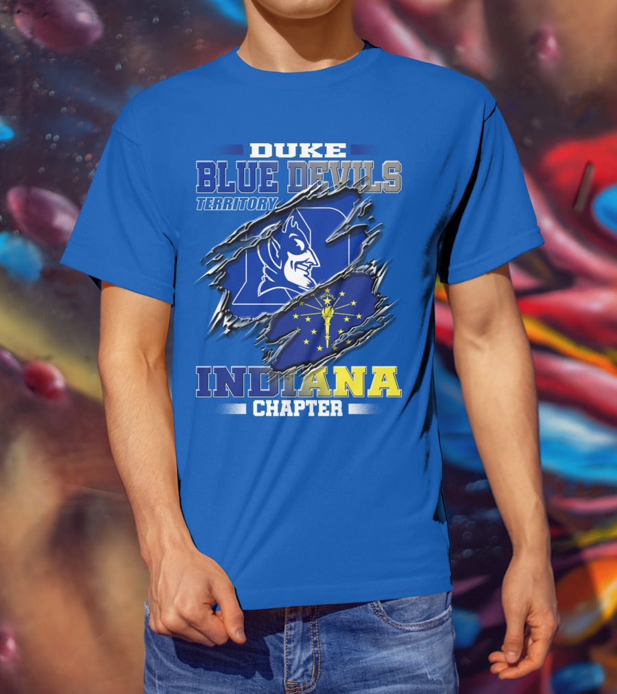 Duke Blue Devils Territory Indiana Chapter T-Shirt