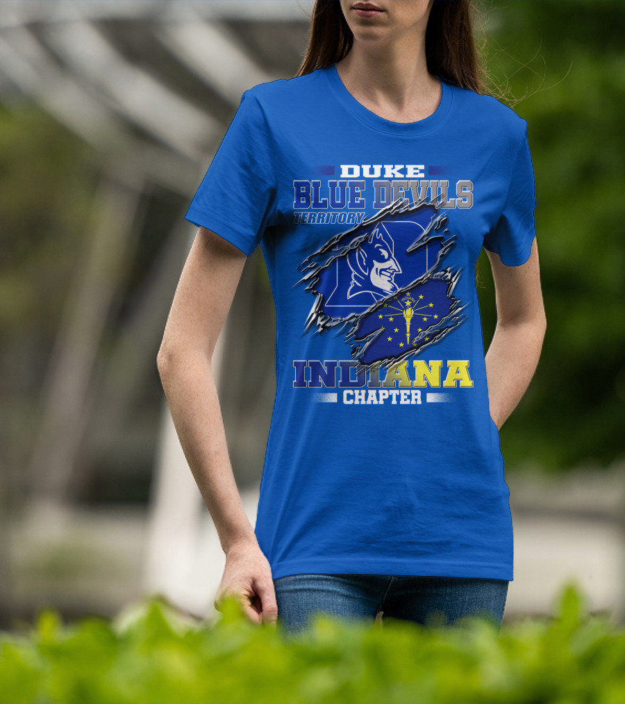 Duke Blue Devils Territory Indiana Chapter T-Shirt