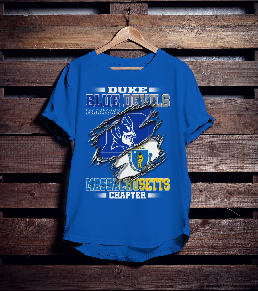 Duke Blue Devils Territory Massachusetts Chapter T-Shirt