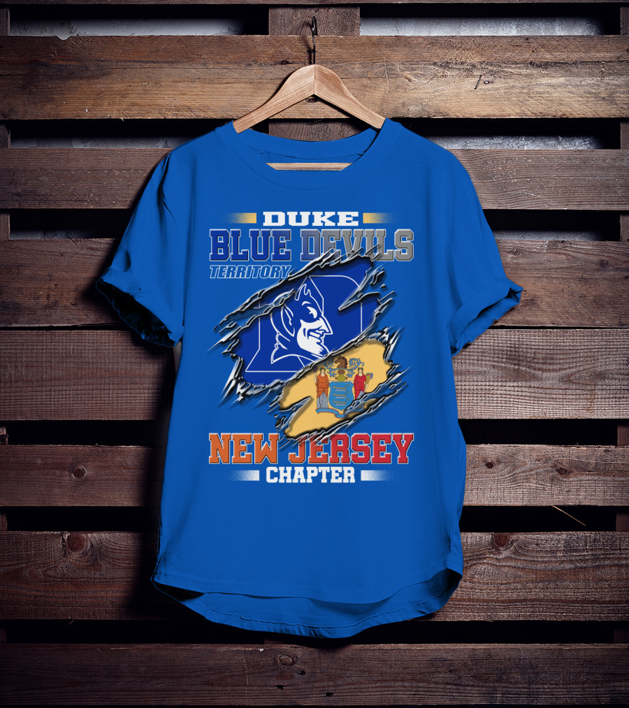 Duke Blue Devils Territory New Jersey Chapter T-Shirt