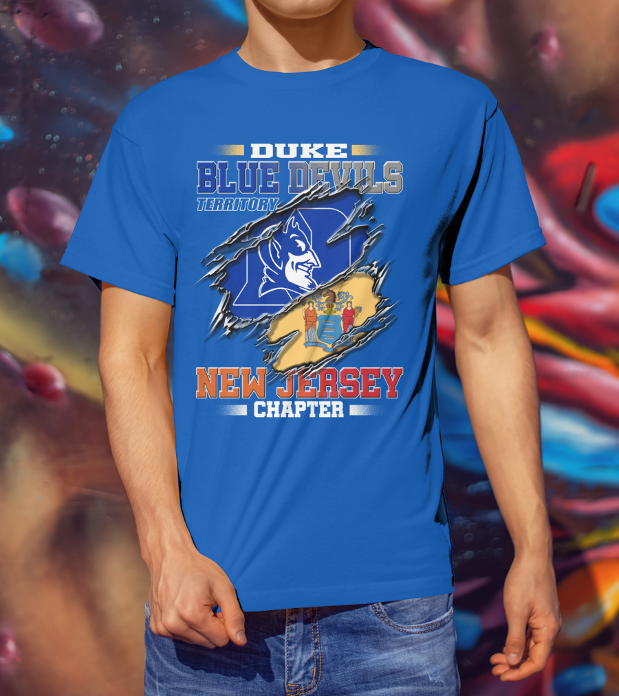 Duke Blue Devils Territory New Jersey Chapter T-Shirt