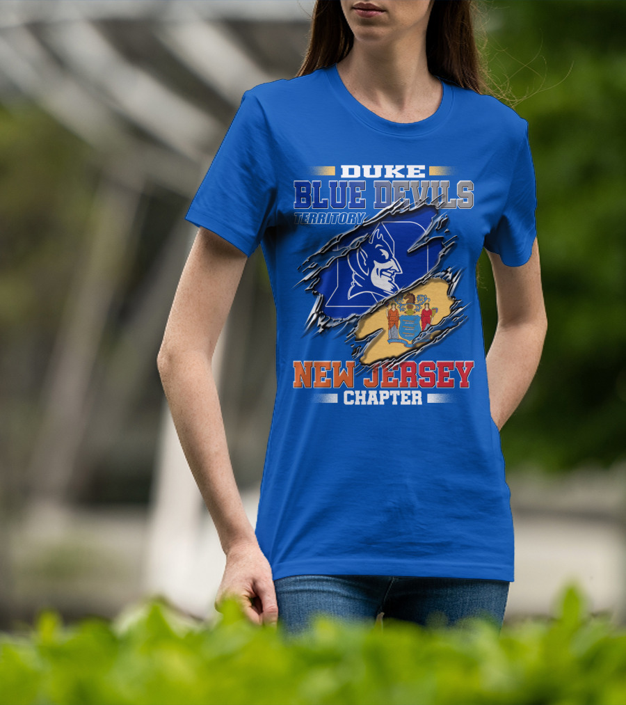 Duke Blue Devils Territory New Jersey Chapter T-Shirt