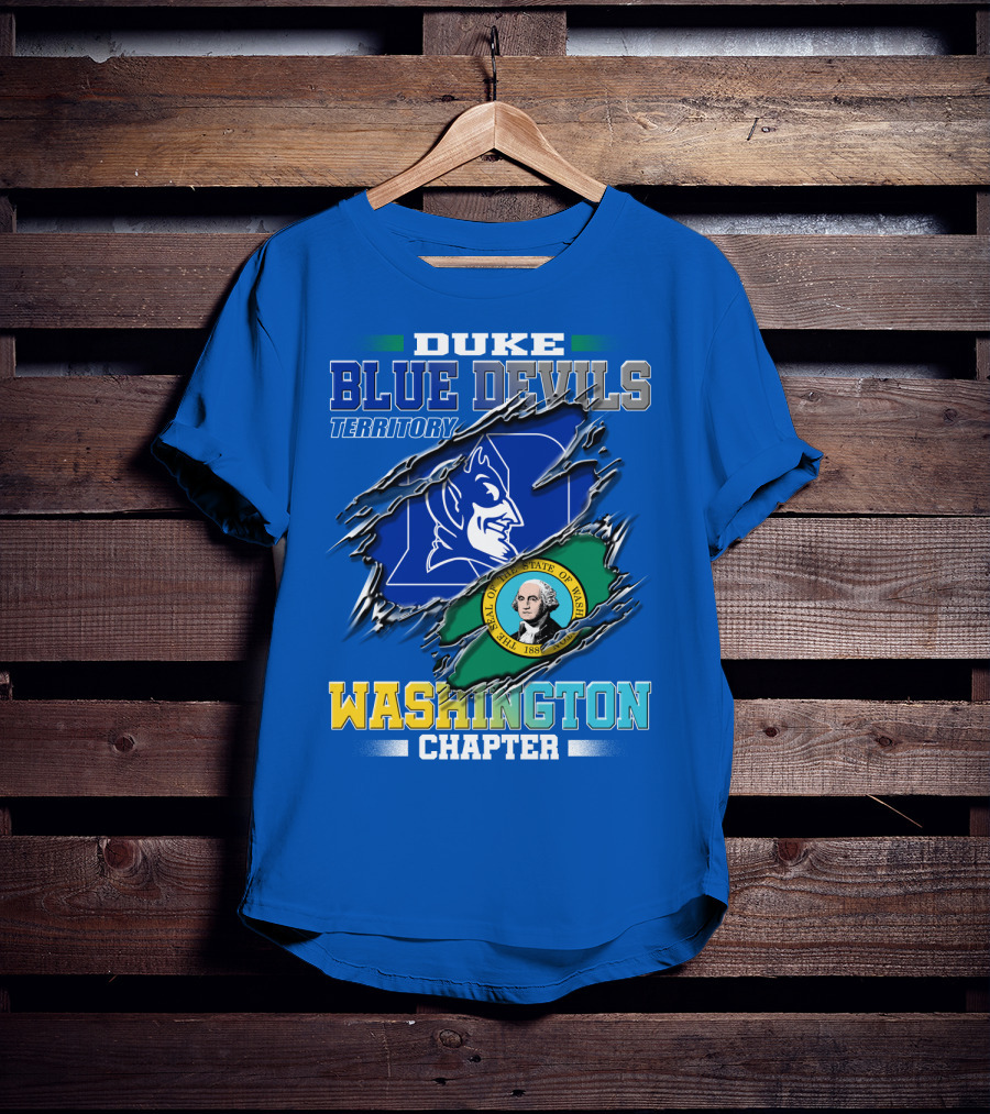 Duke Blue Devils Territory Washington Chapter T-Shirt