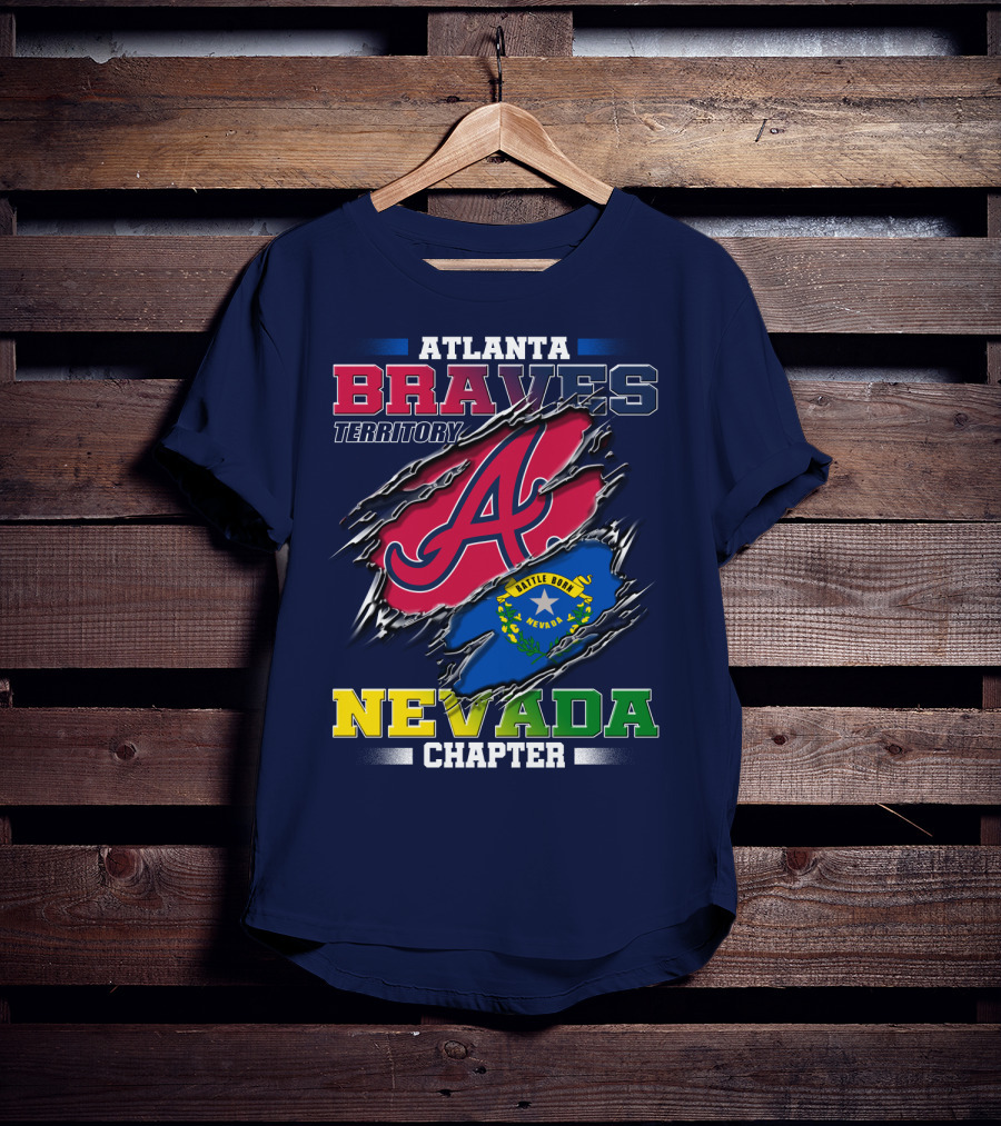 Atlanta Braves Territory Nevada Chapter Battle Born T-Shirt