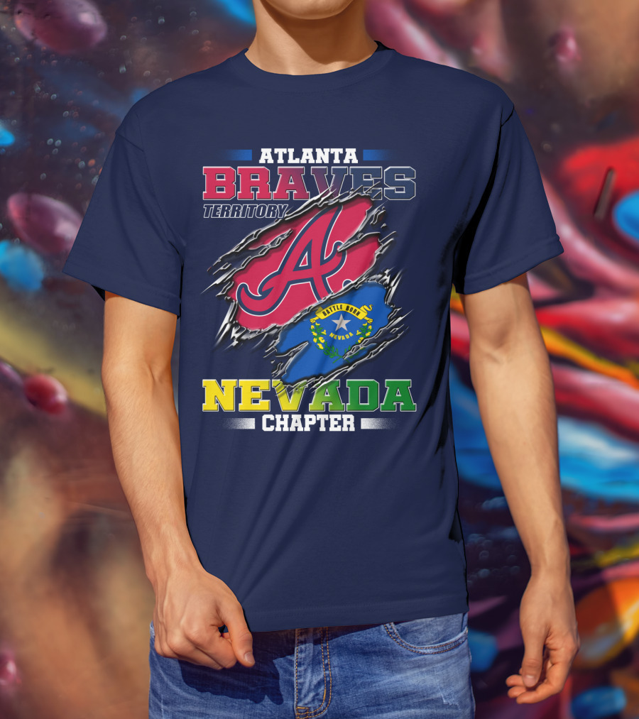Atlanta Braves Territory Nevada Chapter Battle Born T-Shirt