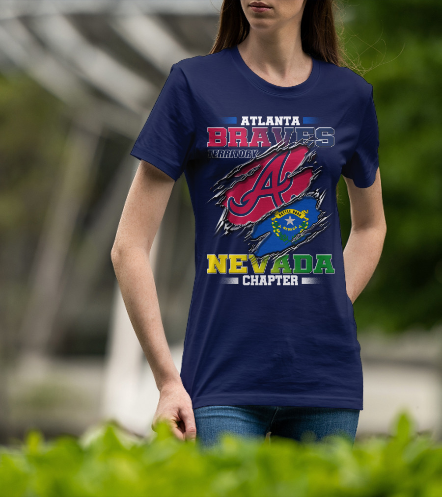 Atlanta Braves Territory Nevada Chapter Battle Born T-Shirt