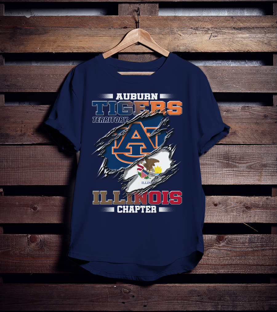 Auburn Tigers Territory Illinois Chapter T-Shirt