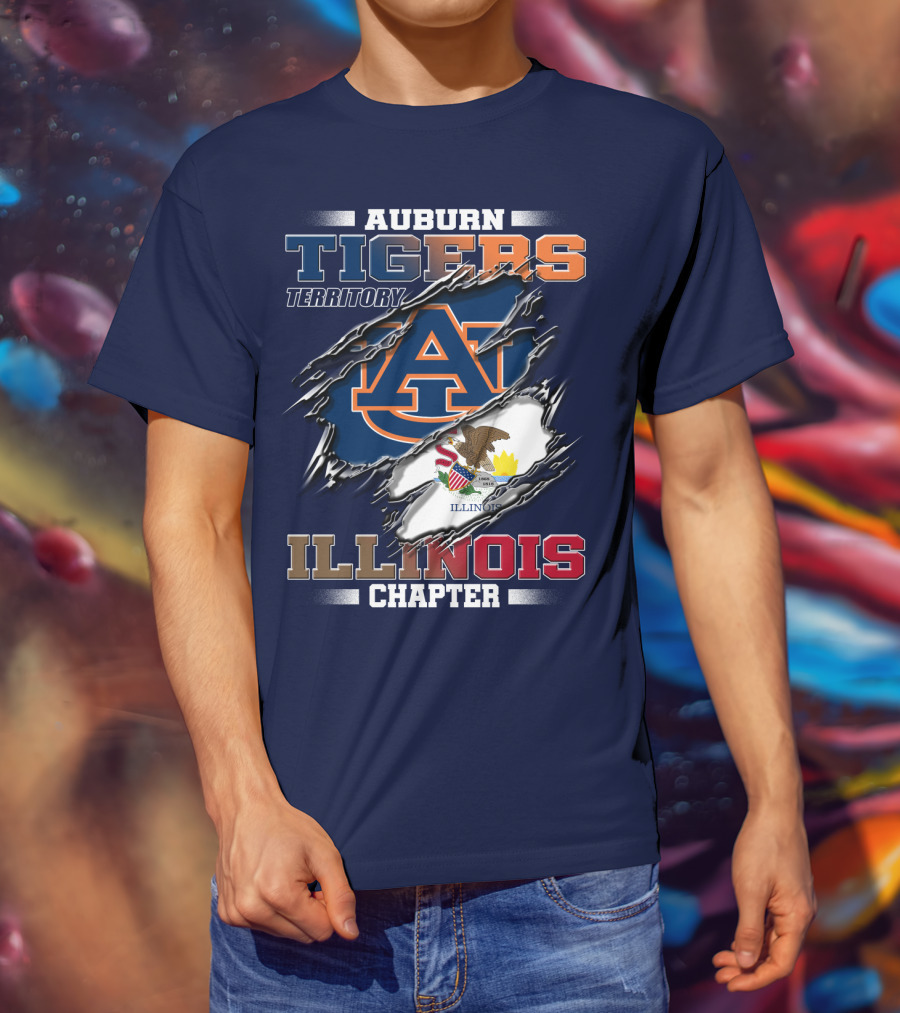 Auburn Tigers Territory Illinois Chapter T-Shirt