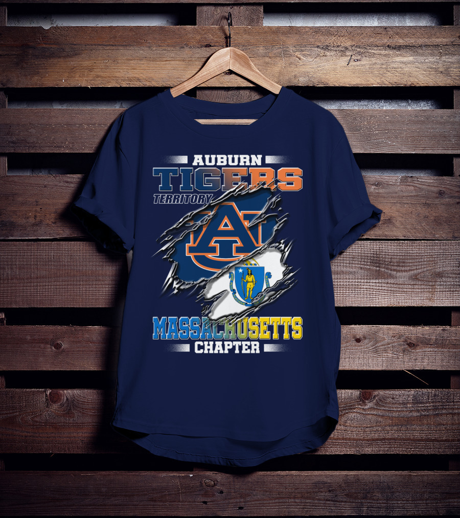 Auburn Tigers Territory Massachusetts Chapter T-Shirt