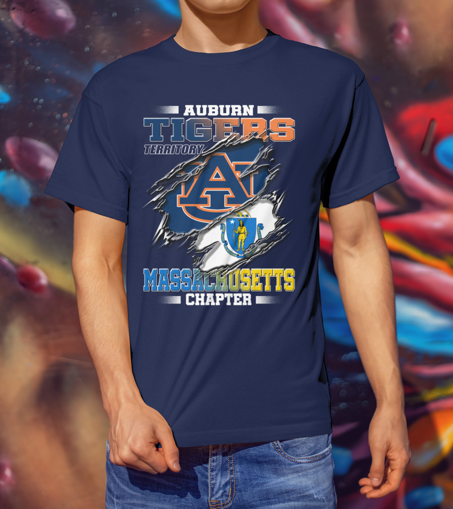 Auburn Tigers Territory Massachusetts Chapter T-Shirt