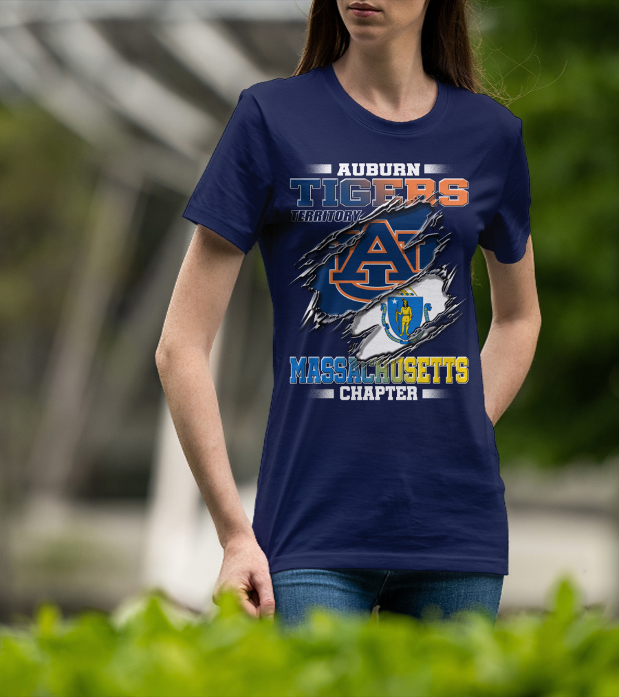 Auburn Tigers Territory Massachusetts Chapter T-Shirt