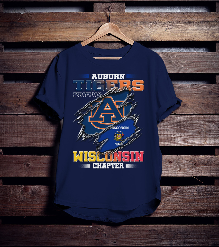 Auburn Tigers Territory Wisconsin Chapter 1848 T-Shirt