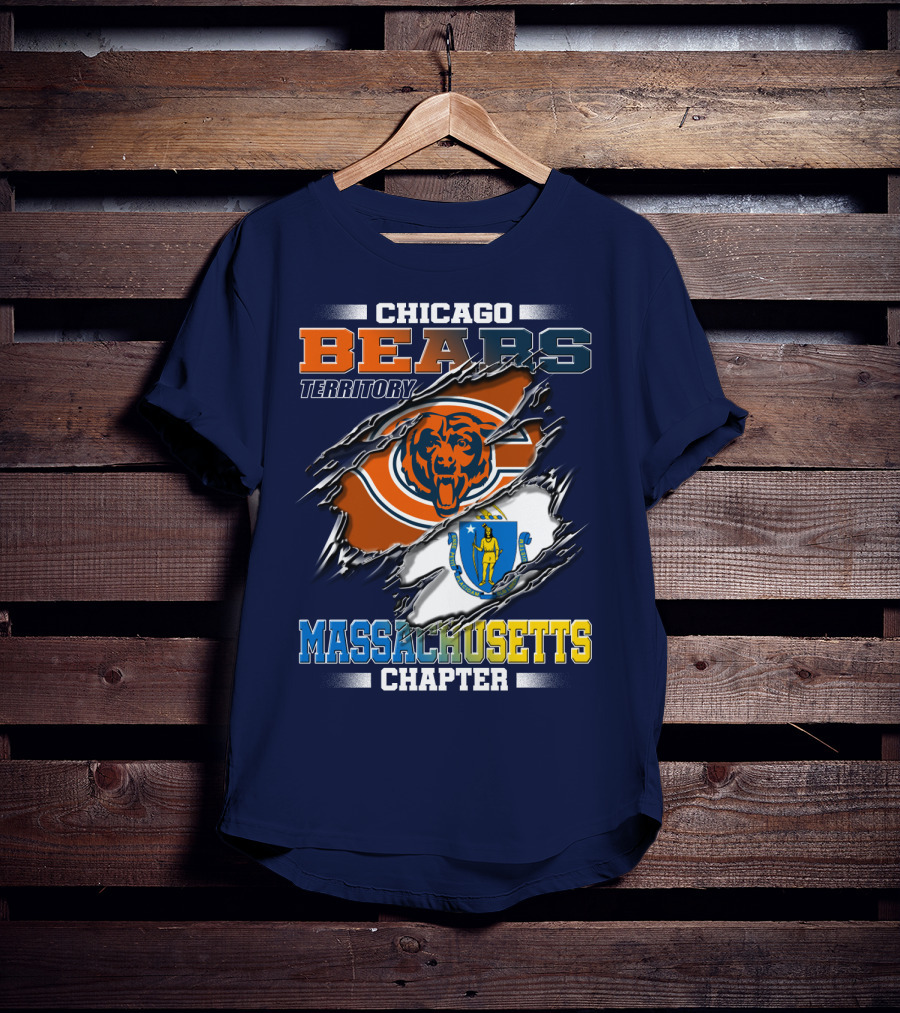 Chicago Bears Territory Massachusetts Chapter T-Shirt