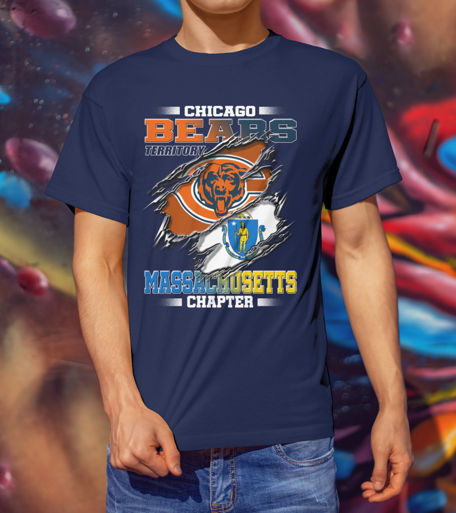 Chicago Bears Territory Massachusetts Chapter T-Shirt