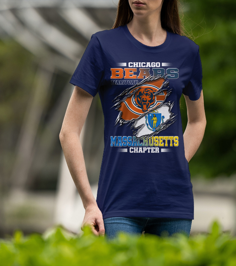 Chicago Bears Territory Massachusetts Chapter T-Shirt