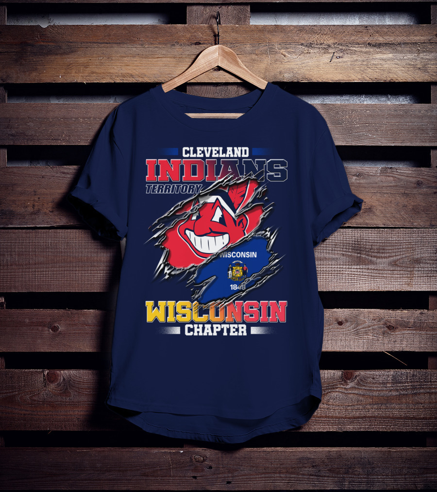 Cleveland Indians Territory Wisconsin Chapter 1848 T-Shirt