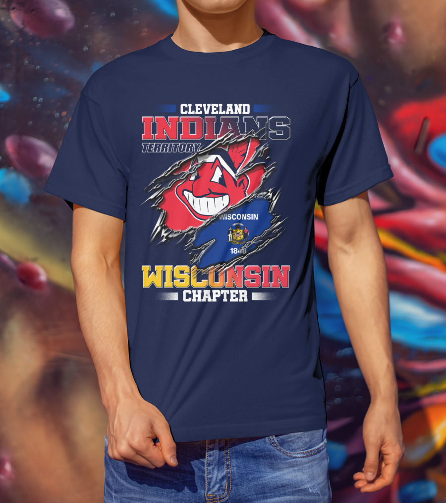 Cleveland Indians Territory Wisconsin Chapter 1848 T-Shirt
