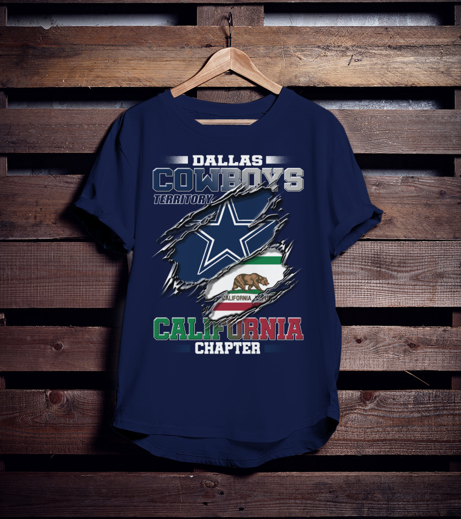 Dallas Cowboys Territory California Chapter T-Shirt