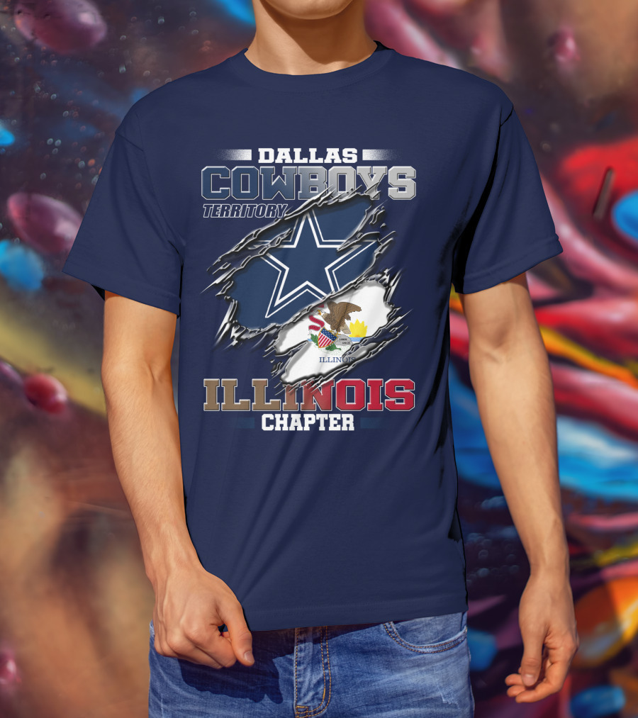 Dallas Cowboys Territory Illinois Chapter T-Shirt