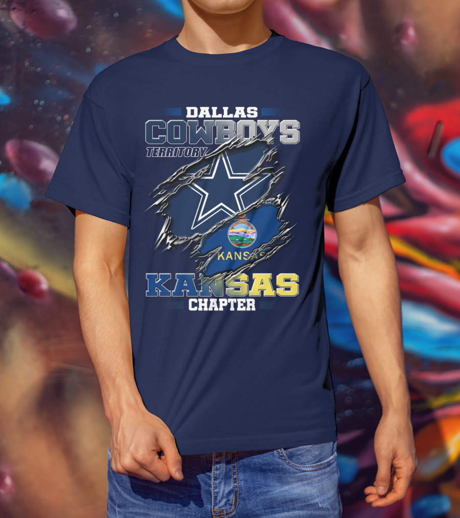 Dallas Cowboys Territory Kansas Chapter T-Shirt