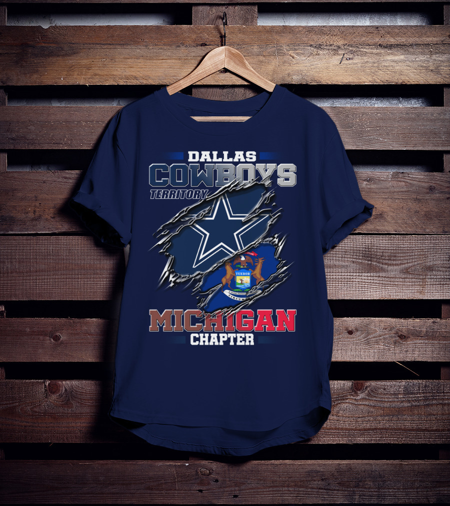 Dallas Cowboys Territory Michigan Chapter T-Shirt