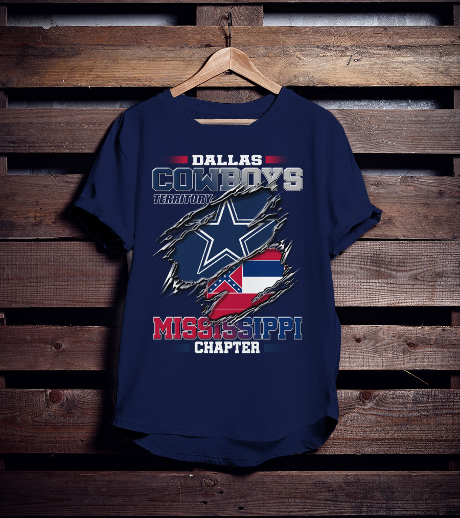 Dallas Cowboys Territory Mississippi Chapter T-Shirt