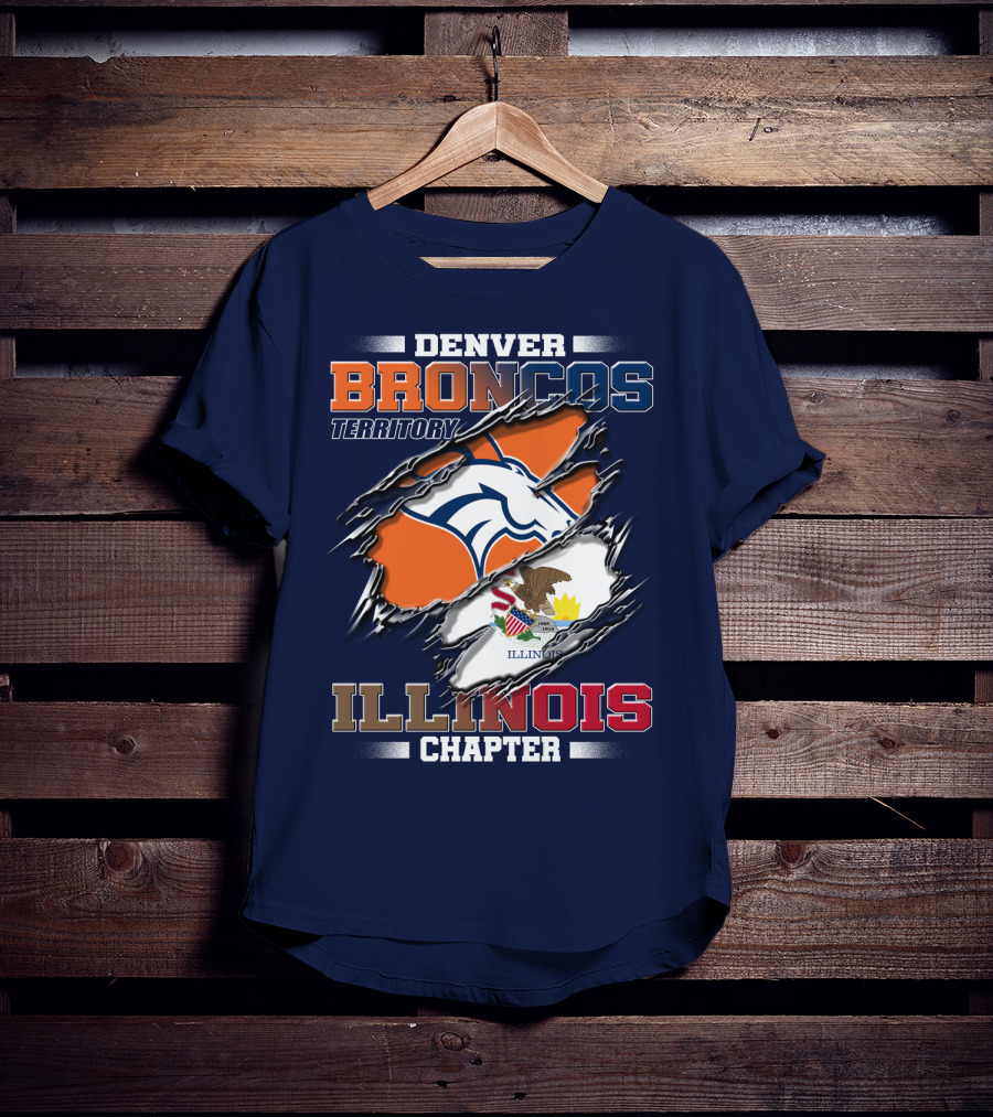 Denver Broncos Territory Illinois Chapter T-Shirt