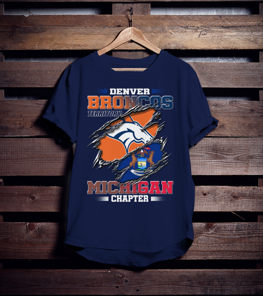 Denver Broncos Territory Michigan Chapter T-Shirt
