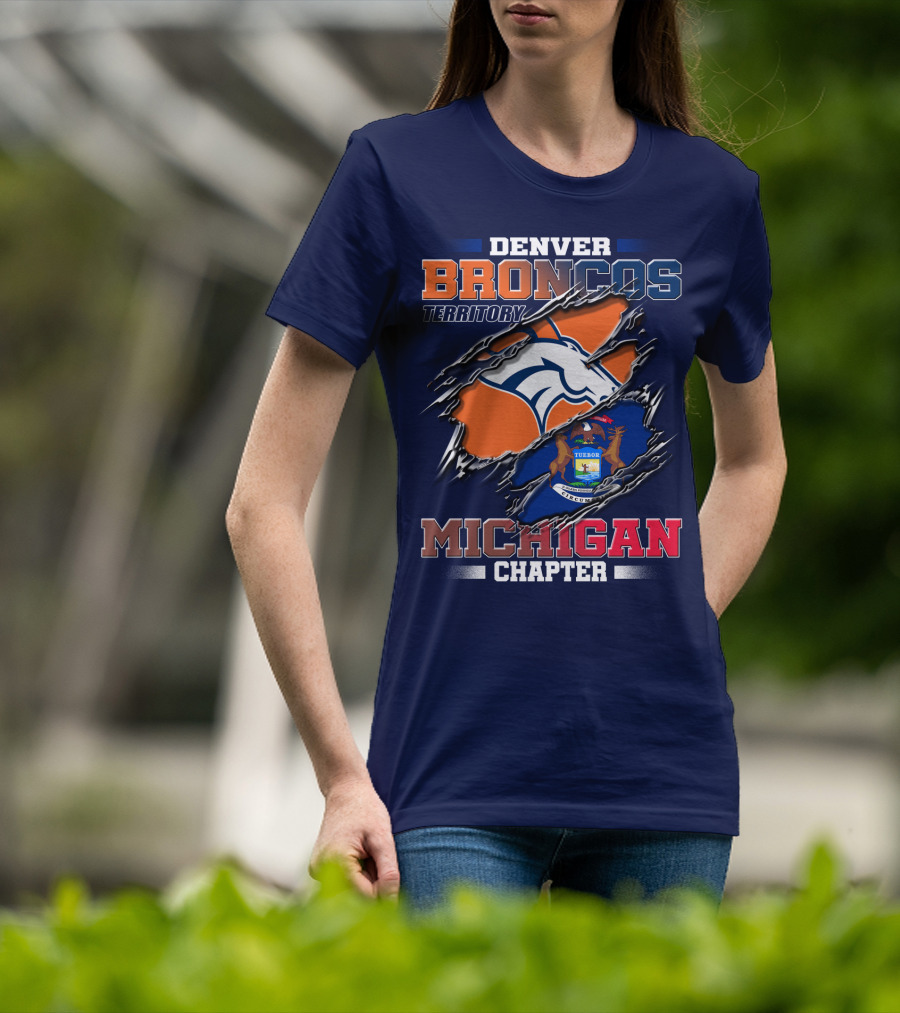 Denver Broncos Territory Michigan Chapter T-Shirt