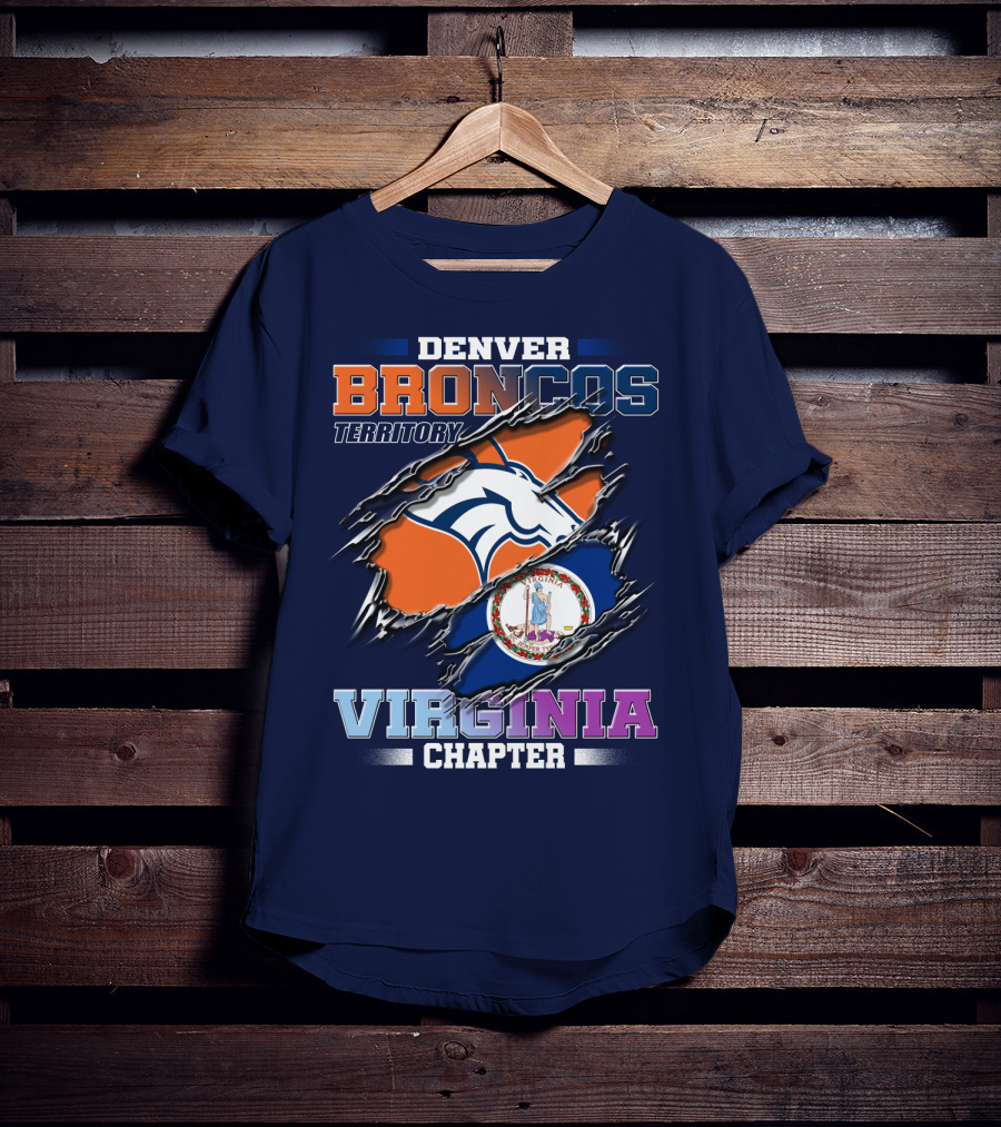 Denver Broncos Territory Virginia Chapter T-Shirt