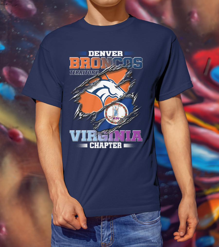 Denver Broncos Territory Virginia Chapter T-Shirt