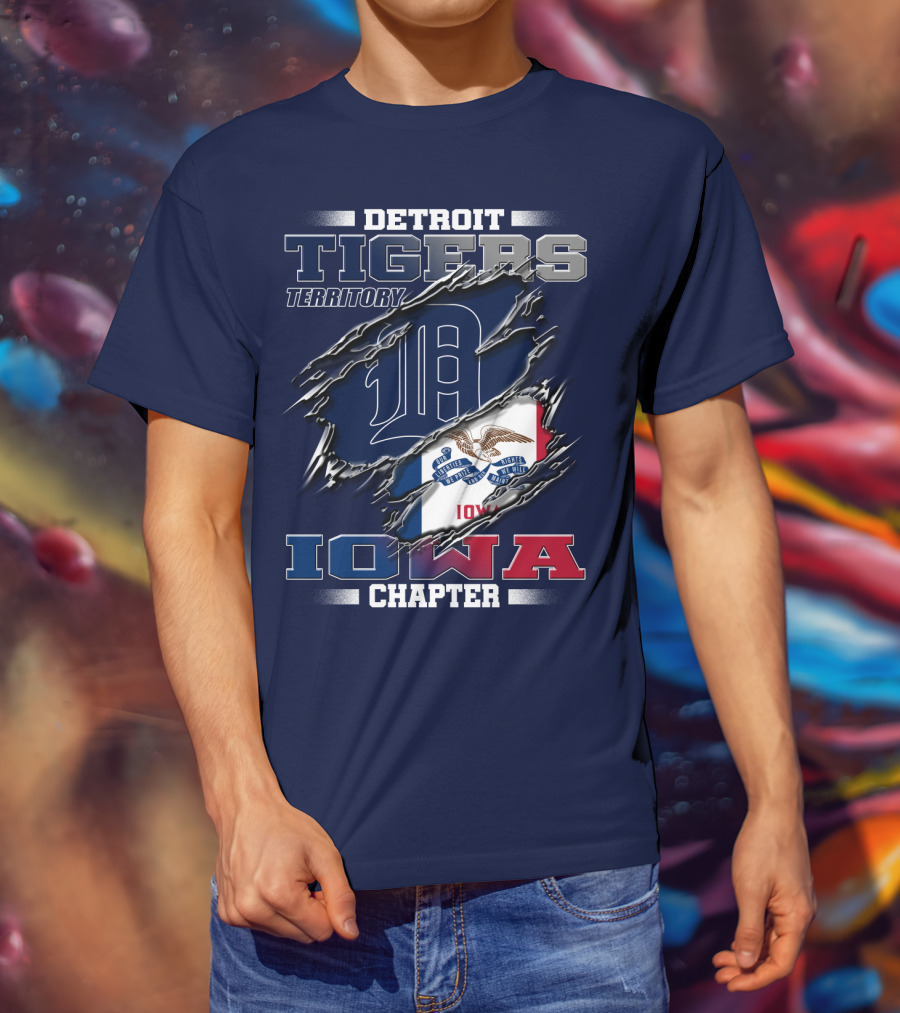 Detroit Tigers Territory Iowa Chapter T-Shirt