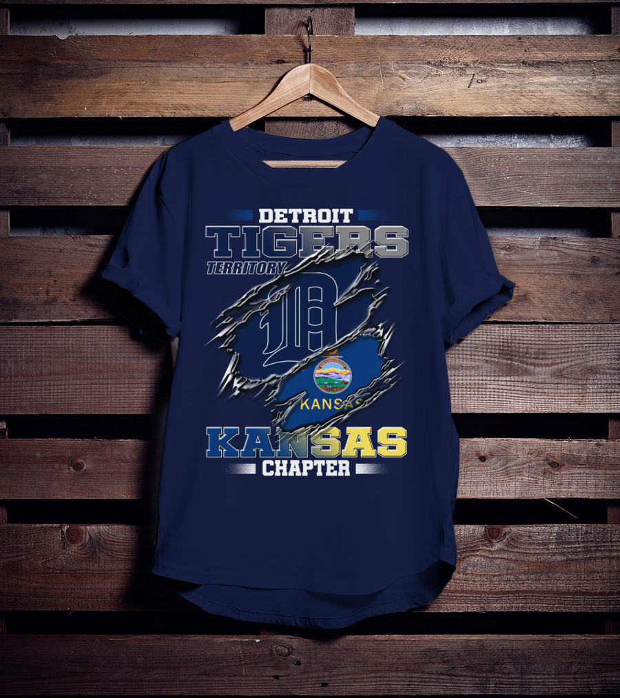 Detroit Tigers Territory Kansas Chapter T-Shirt