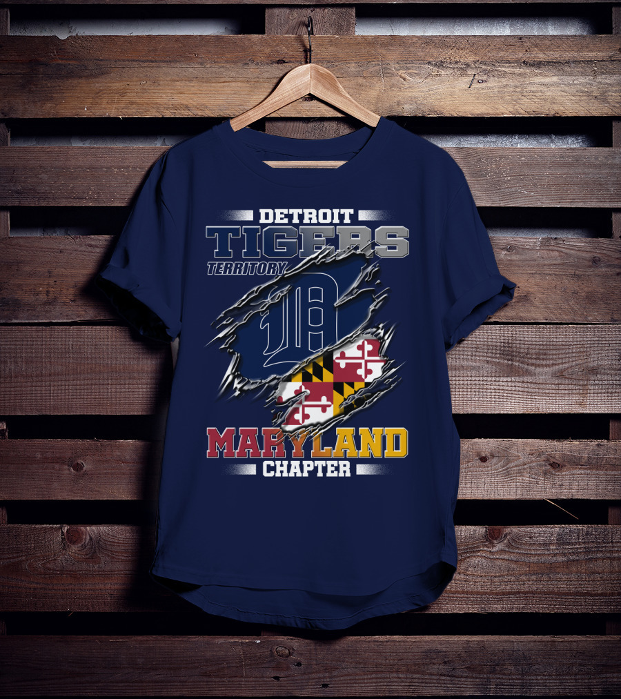 Detroit Tigers Territory Maryland Chapter T-Shirt