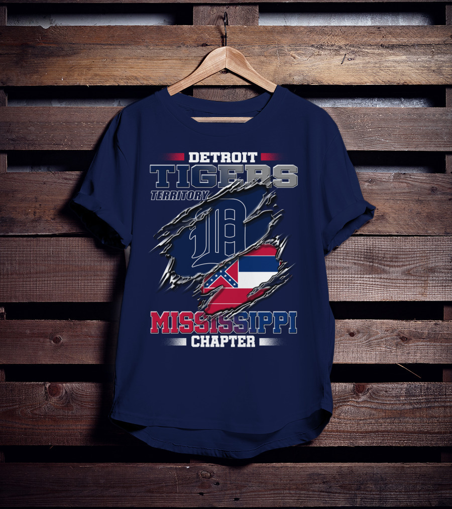 Detroit Tigers Territory Mississippi Chapter T-Shirt