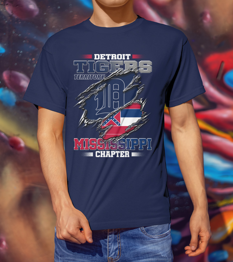 Detroit Tigers Territory Mississippi Chapter T-Shirt