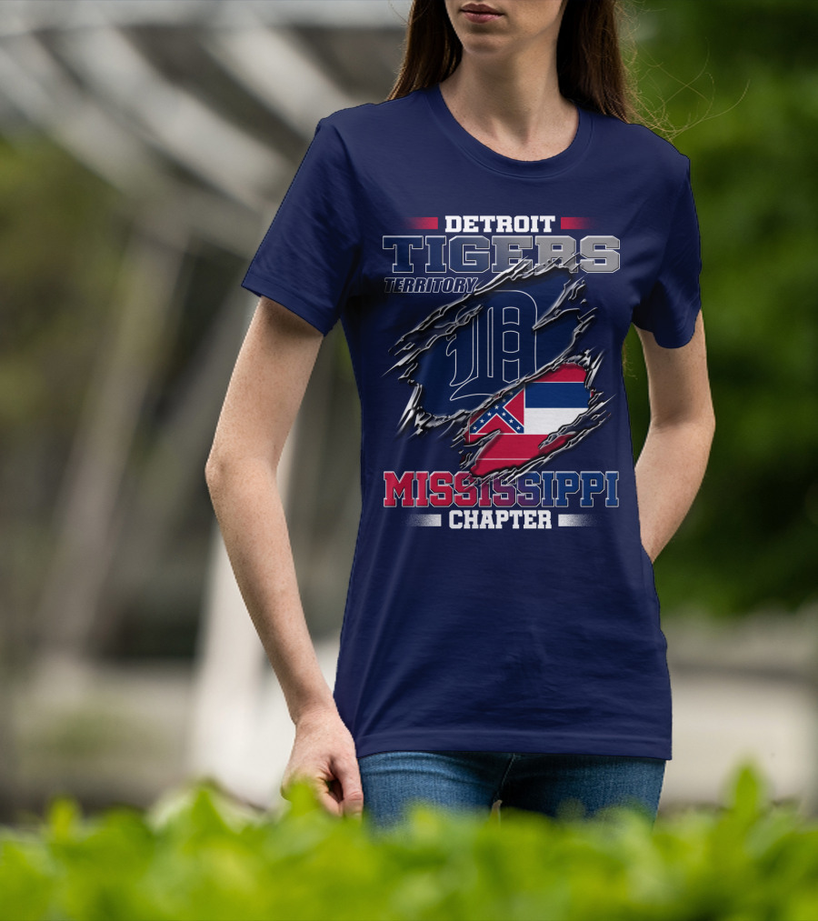 Detroit Tigers Territory Mississippi Chapter T-Shirt