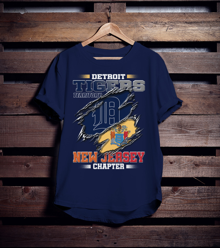 Detroit Tigers Territory New Jersey Chapter T-Shirt