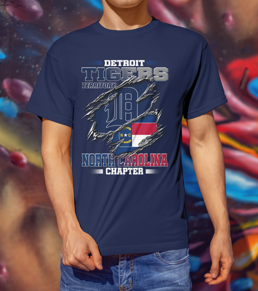 Detroit Tigers Territory North Carolina Chapter T-Shirt