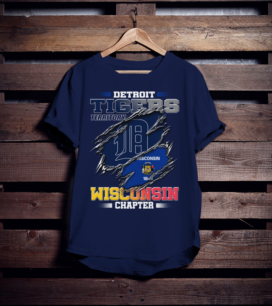 Detroit Tigers Territory Wisconsin Chapter 1848 T-Shirt
