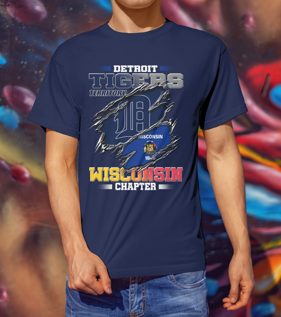 Detroit Tigers Territory Wisconsin Chapter 1848 T-Shirt