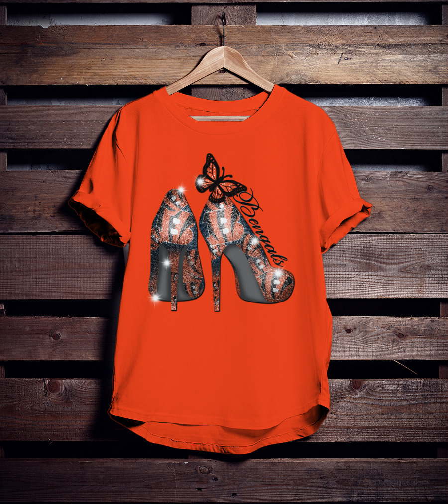 Bengals High Heels Butterfly T-Shirt