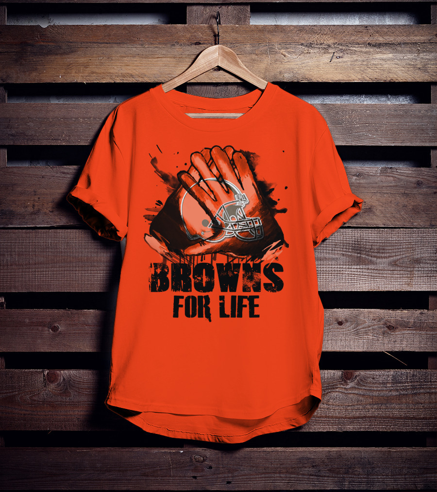 Browns For Life Cleveland Browns T-Shirt
