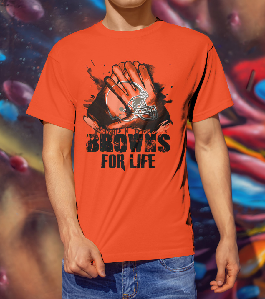 Browns For Life Cleveland Browns T-Shirt
