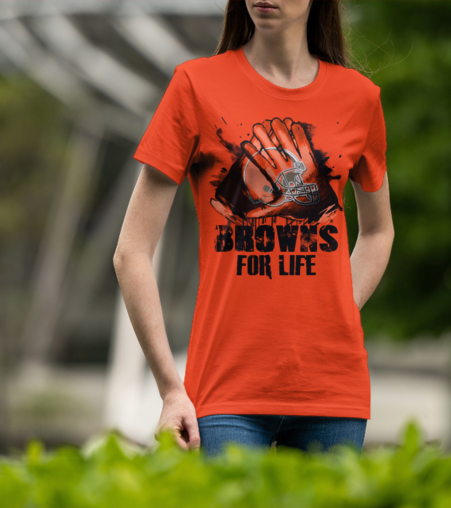 Browns For Life Cleveland Browns T-Shirt