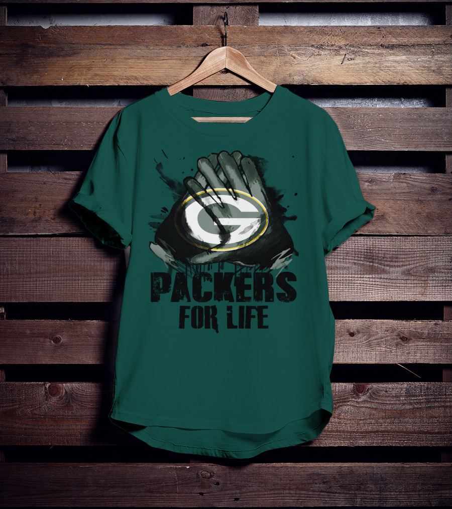 Packers For Life Green Bay Packers G T-Shirt